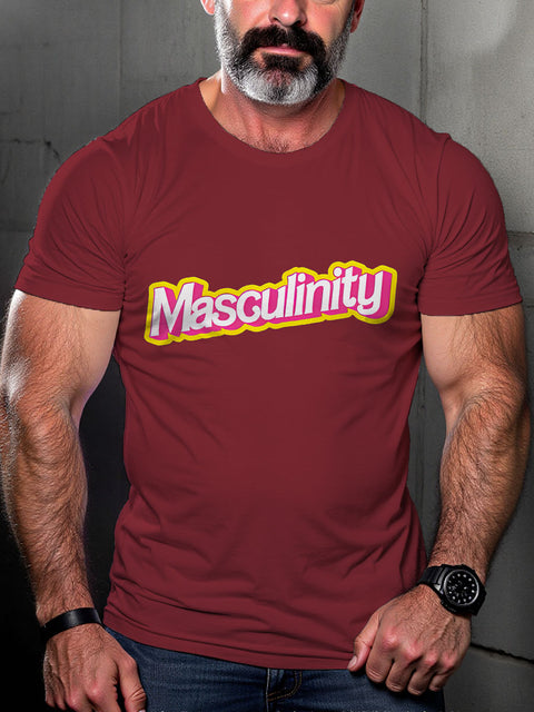 LGBT Pride Masculinity Gender Neutral Gay Print Casual T-shirt