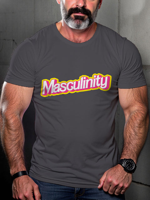 LGBT Pride Masculinity Gender Neutral Gay Print Casual T-shirt