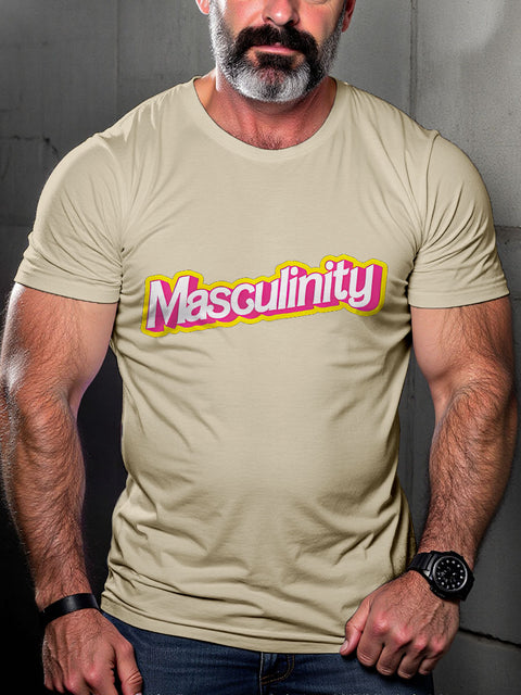 LGBT Pride Masculinity Gender Neutral Gay Print Casual T-shirt