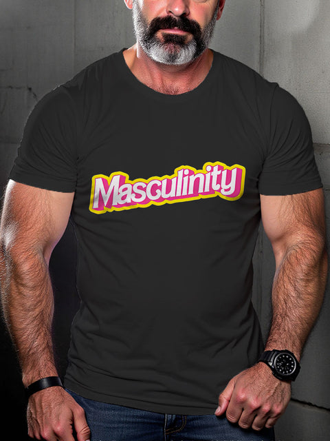 LGBT Pride Masculinity Gender Neutral Gay Print Casual T-shirt
