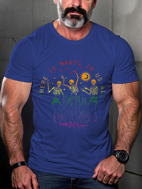 LGBT Pride Outfit There Is Magic In Us All Back Print Casual T-shirt