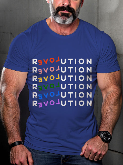 LGBT Revolution Crop Gay Pride Month Print Casual T-shirt