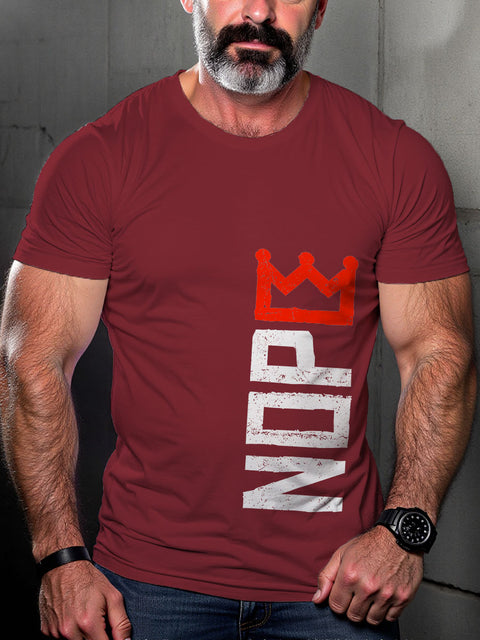 LGBT No Kings In America Print Casual T-shirt