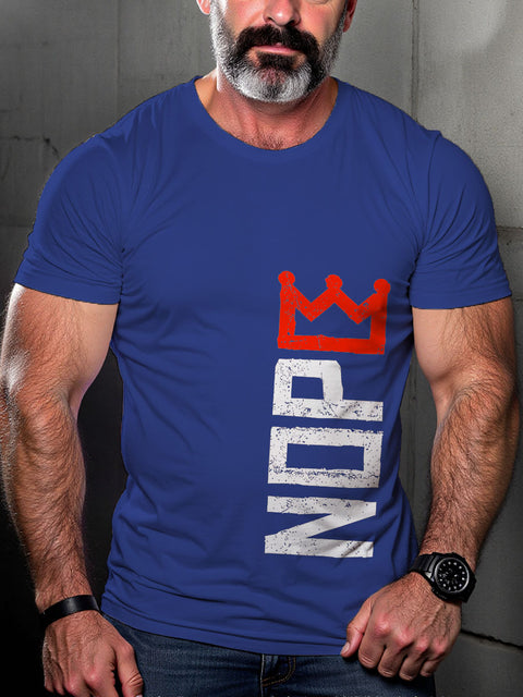LGBT No Kings In America Print Casual T-shirt