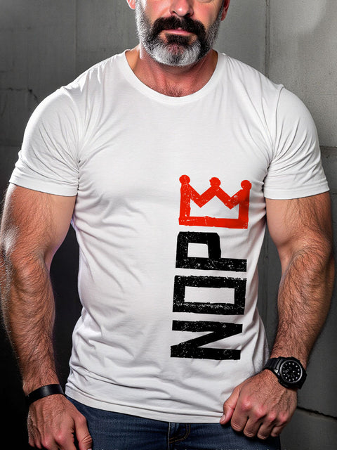 LGBT No Kings In America Print Casual T-shirt