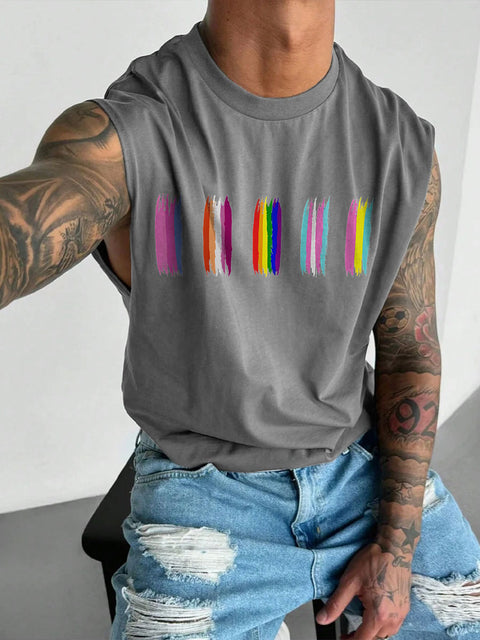Men's LGBT Pride Ally Subtle Pride Lesbian Trans Bi Gay Pansexual Pride Pride Funny Pride Casual Wide Shoulder Vest