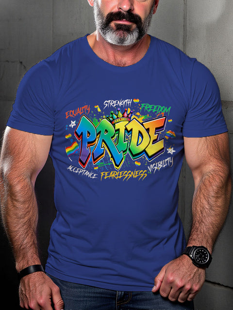 LGBT All For Love And Love For All Rainbow Pride Print Casual T-shirt
