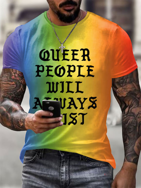 Gay Month Print Casual T-shirt