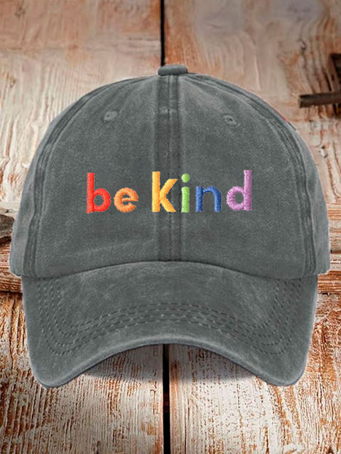 Unisex Be Kind Pride Print Hats