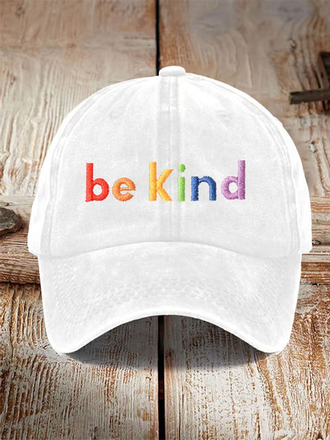 Unisex Be Kind Pride Print Hats