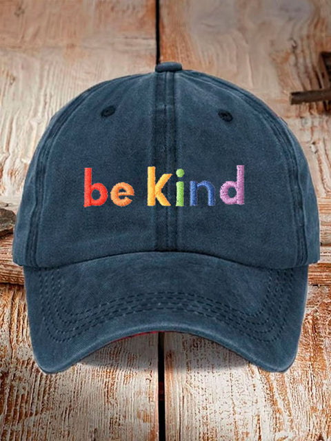 Unisex Be Kind Pride Print Hats