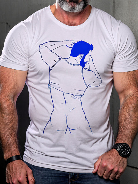 Daddy Fantasy Rainbow LGBTQ Gay Print T-shirt