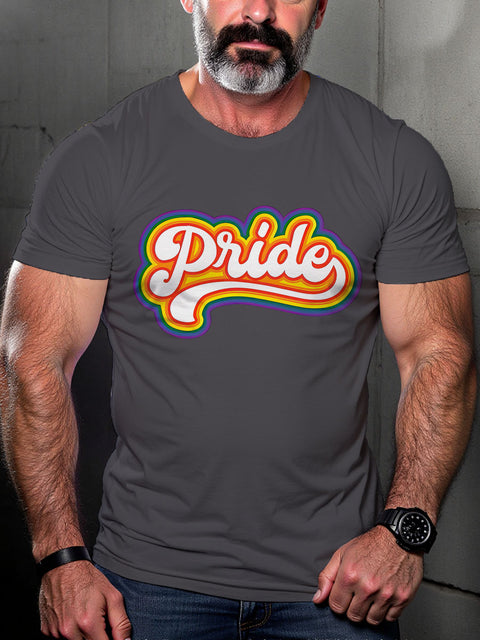 Pride Rainbow LGBTQ Gay Gift Print T-shirt