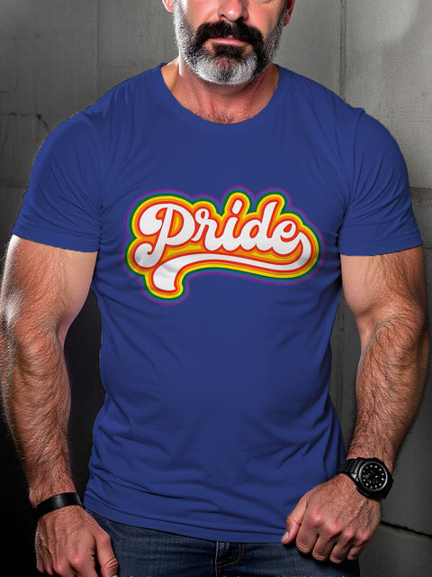 Pride Rainbow LGBTQ Gay Gift Print T-shirt