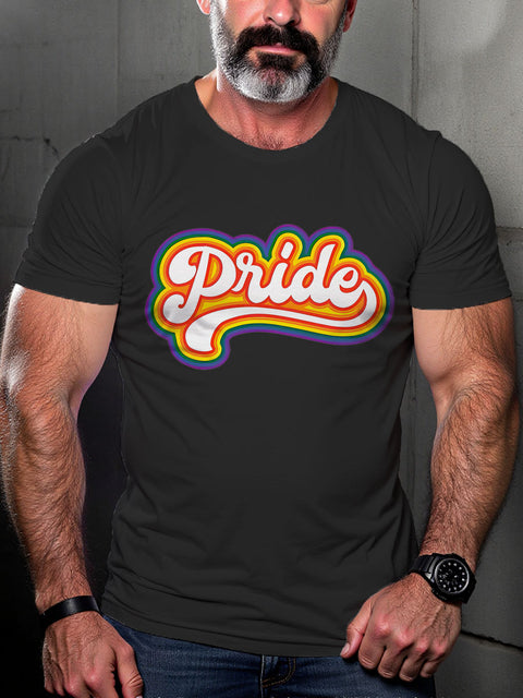Pride Rainbow LGBTQ Gay Gift Print T-shirt
