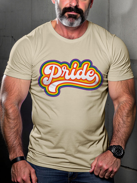 Pride Rainbow LGBTQ Gay Gift Print T-shirt