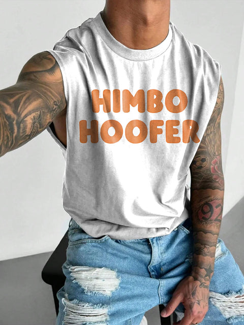 Himbo Hoofer Rainbow LGBTQ Gay Print Men's  Wide Shoulder Vest