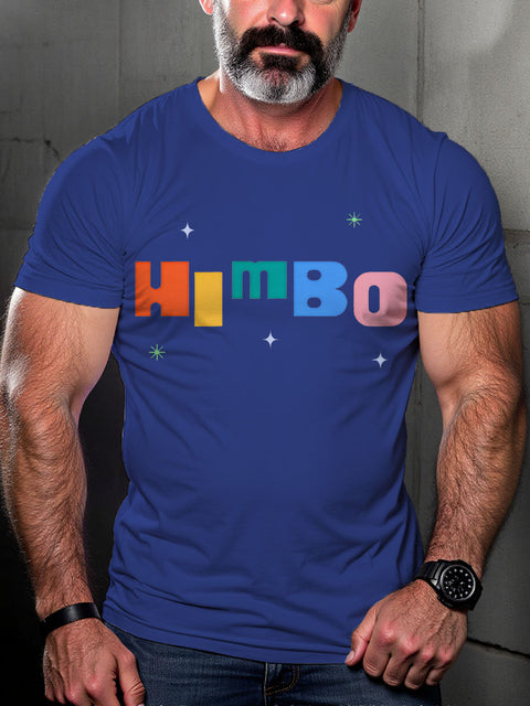 HIMBO Rainbow LGBTQ Gay Print T-shirt