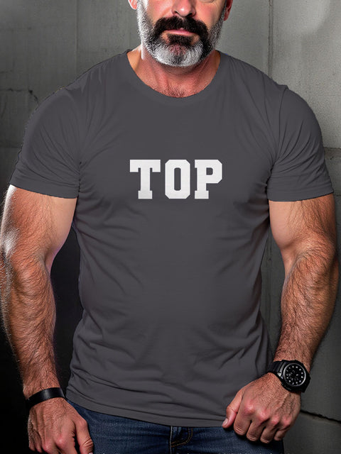 Top LGBTQ Gay Rainbow Print T-shirt