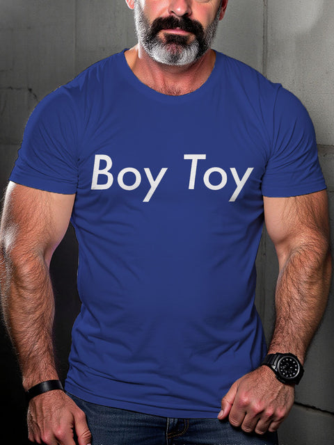 Boy Toy LGBTQ Gay Rainbow Print T-shirt
