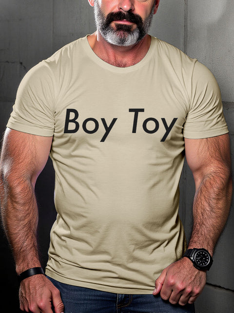 Boy Toy LGBTQ Gay Rainbow Print T-shirt