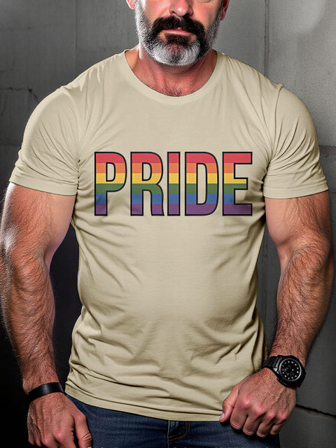 Pride Rainbow Colors LGBTQ Gay Print T-shirt