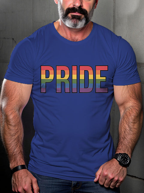 Pride Rainbow Colors LGBTQ Gay Print T-shirt