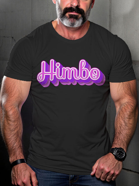 Funny Gay Himbo Bimbo LGBTQ Rainbow Print T-shirt