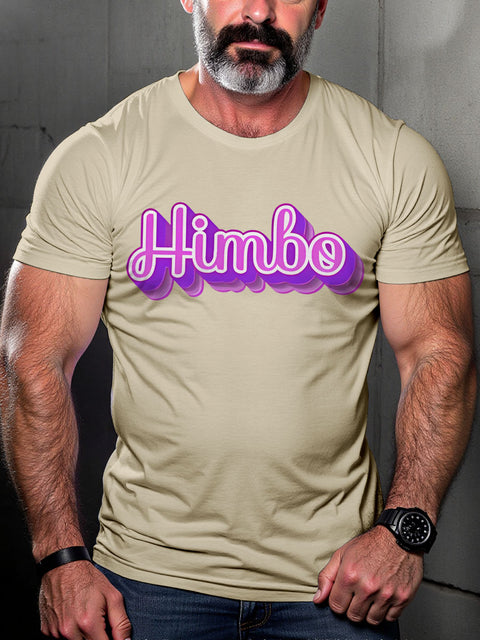 Funny Gay Himbo Bimbo LGBTQ Rainbow Print T-shirt