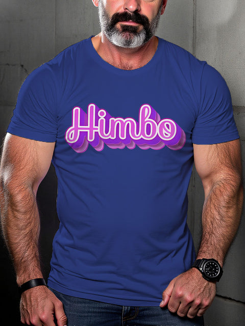Funny Gay Himbo Bimbo LGBTQ Rainbow Print T-shirt