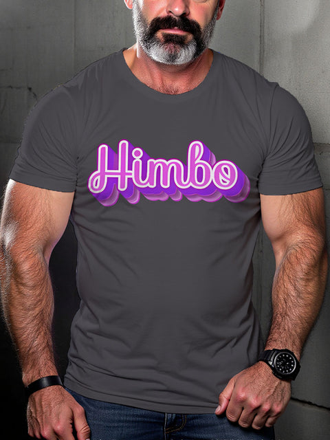 Funny Gay Himbo Bimbo LGBTQ Rainbow Print T-shirt