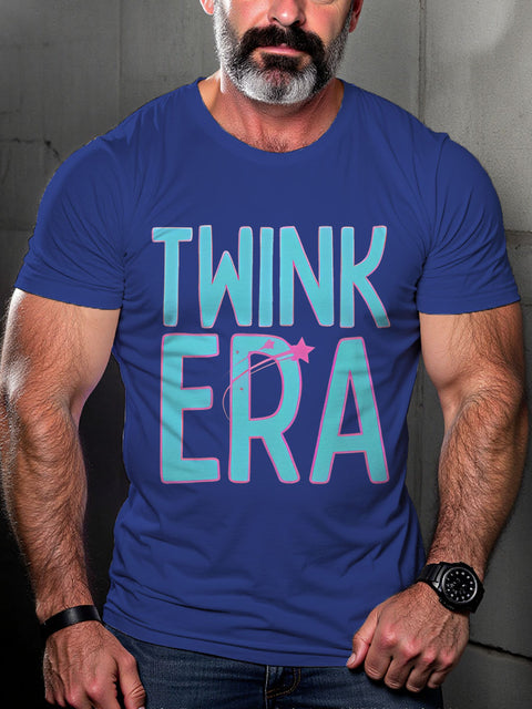 Twink Tshirt Funny LGBTQ Gay Rainbow Print T-shirt