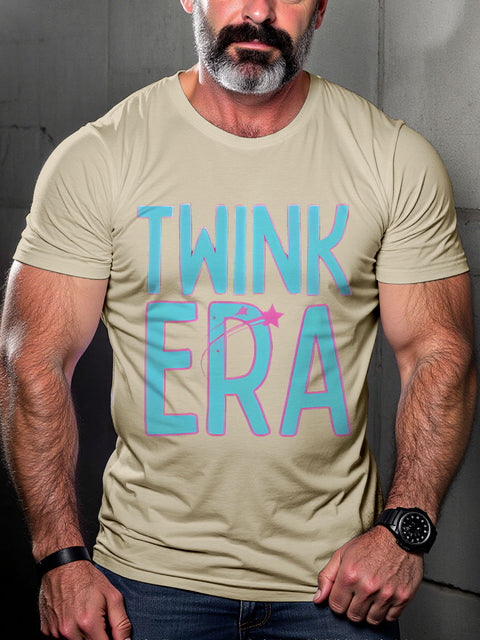 Twink Tshirt Funny LGBTQ Gay Rainbow Print T-shirt