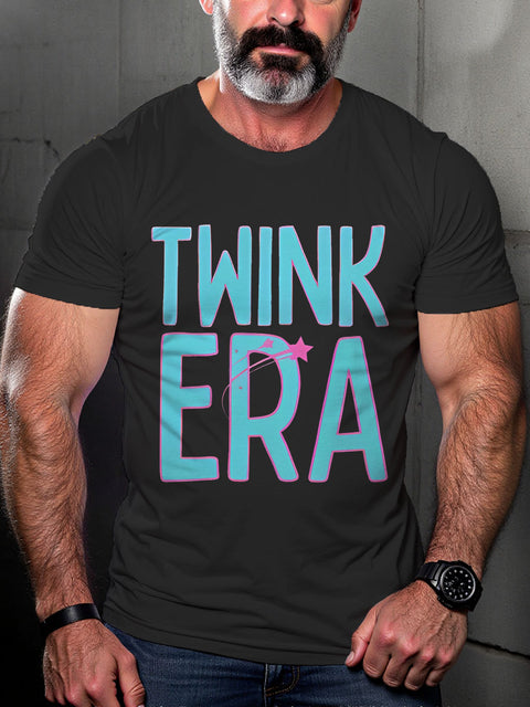 Twink Tshirt Funny LGBTQ Gay Rainbow Print T-shirt