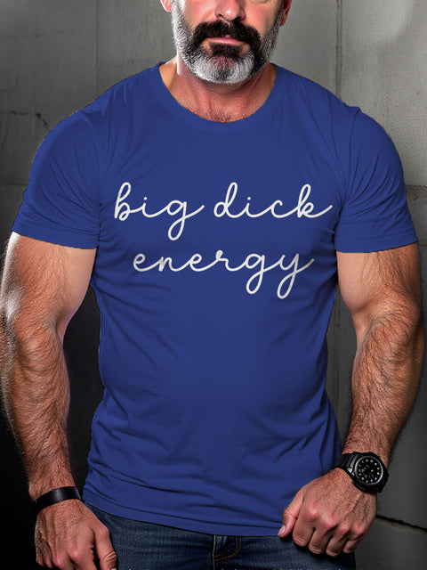 Big Dick Energy LGBTQ Gay Rainbow Print T-shirt