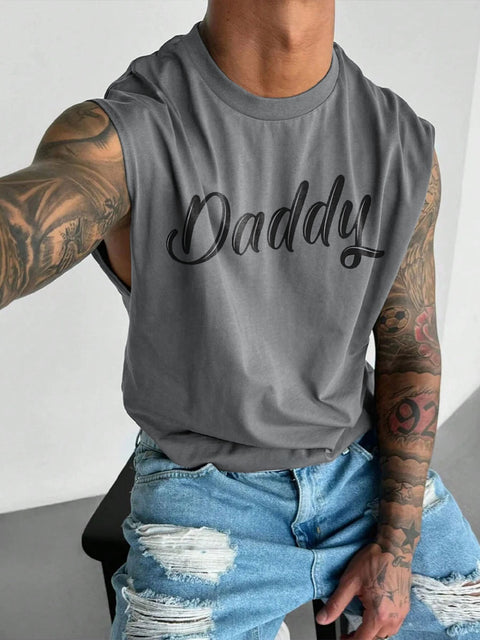 DADDY Rainbow LGBTQ Gay Men's  Wide Shoulder Vest