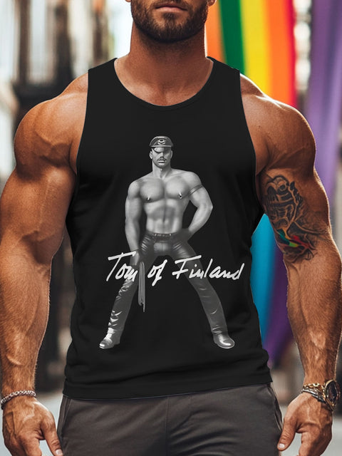 Tom Of Fimland Rainbow LGBTQ Gay Men's Tank Top