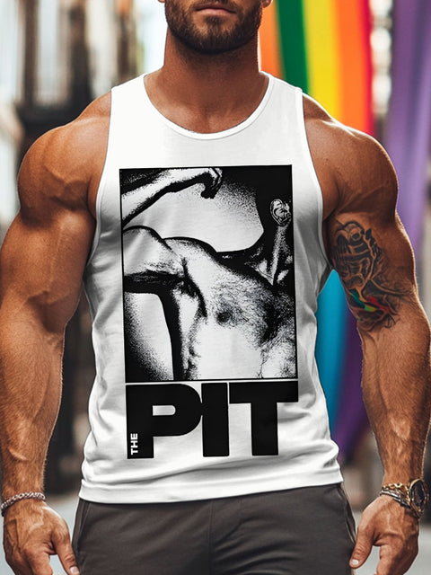 The Pit Bar Rainbow LGBTQ Gay Men's Tank Top