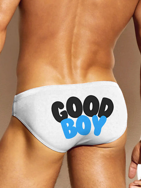 GOOD BOY LGBTQ Gay Rainbow Print Men's Underwear