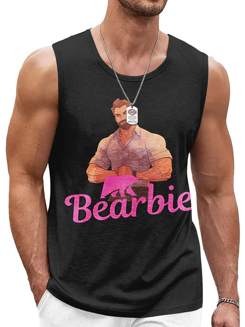 Bear bie Men's Rainbow LGBTQ Gay Print Tank Top