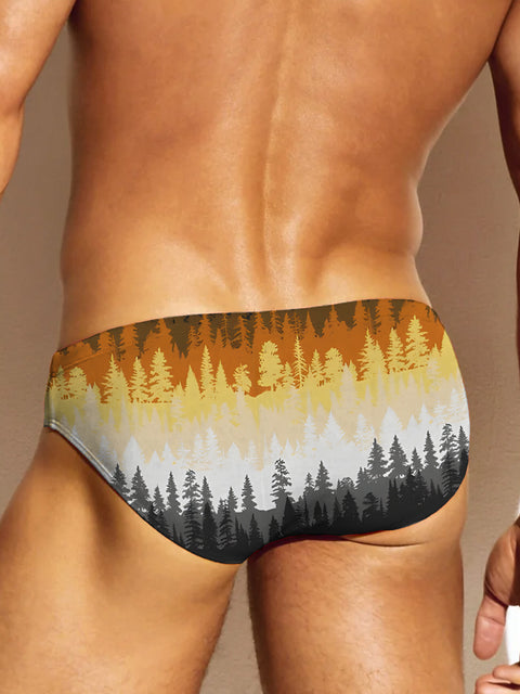 Bear Pride Flag Colour Forest Men's Rainbow LGBTQ Gay Print Underwear