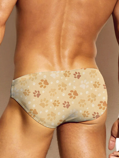 Puppy Paw Rainbow Men's LGBTQ Gay Print Underwear