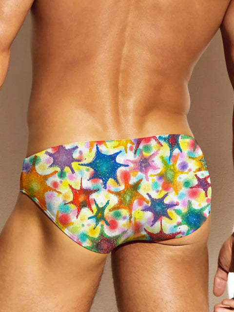 Rainbow Graffiti Geometry Men's LGBTQ Gay Print Underwear