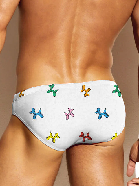 Rainbow Balloon dog Men's LGBTQ Gay Print Underwear