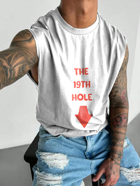 The 19th hole Rainbow Men's LGBTQ Gay Print Wide Shoulder Vest
