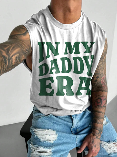 Daddy Era Rainbow Men's LGBTQ Gay Print Wide Shoulder Vest