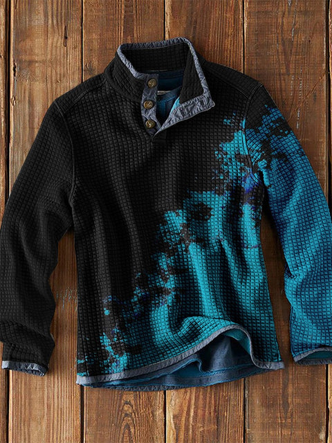 Men's Waffle Long Sleeves Casual Fashion Top