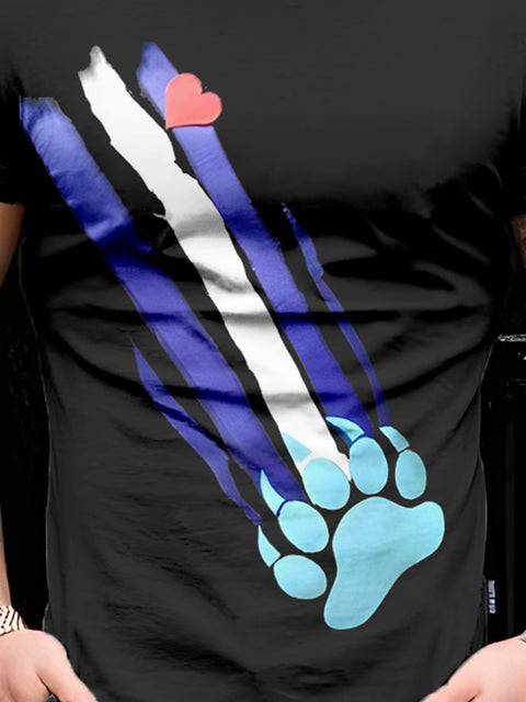 Men's LGBT Gay Leather Pride Bear Casual Print T-Shirt