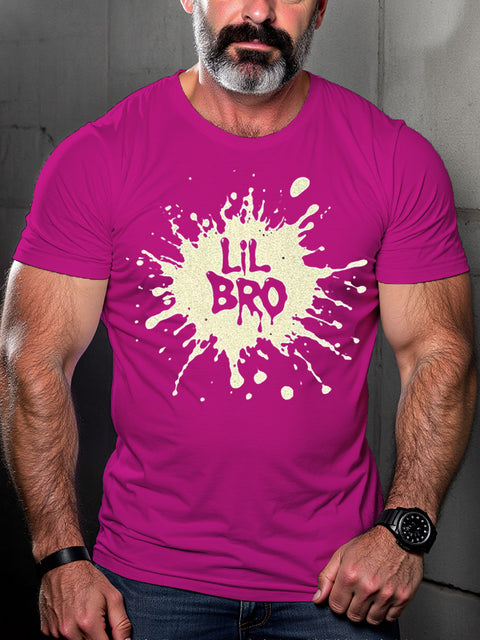 LGBT Gay Pride Lil Bro Print T-shirt