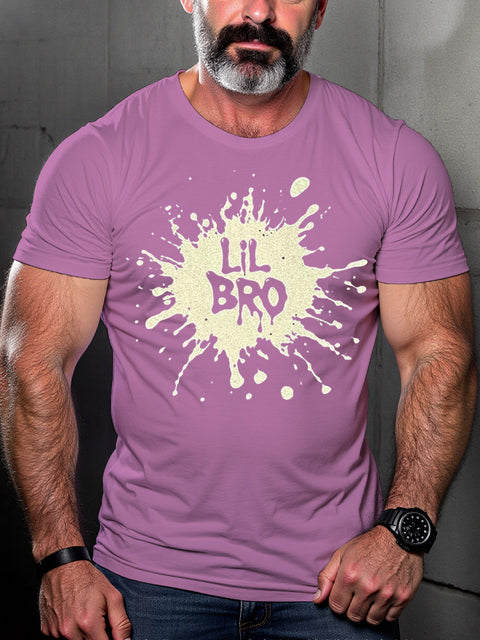 LGBT Gay Pride Lil Bro Print T-shirt